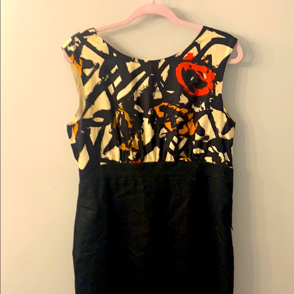 J crew Kandinsky abstract rose pattern dress